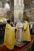 Патріарше служіння у свято Собору Пресвятої Богородиці в Успенському соборі Московського Кремля