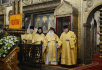 Slujirea Patriarhului de sărbătoarea Soborul Preasfintei Născătoare de Dumnezeu la catedrala „Adormirea Maicii Domnului” din Kremlin, or. Moscova