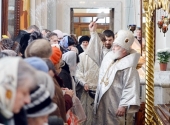 В праздник Богоявления митрополит Минский Павел совершил Литургию в Свято-Духовом соборе белорусской столицы