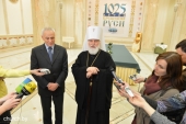 В Минске состоялась встреча Патриаршего экзарха всея Беларуси с Госсекретарем Союзного государства