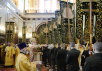 Совместное служение Предстоятелей Антиохийской и Русской Православных Церквей в Храме Христа Спасителя в Москве