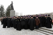 Clerul Mitropoliei de Sanct-Petersburg a luat parte la acțiunile dedicate aniversării a 70 de ani de la ridicarea blocadei Leningradului