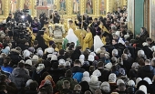 Preafericitul Patriarh Chiril a oficiat un Te Deum în fața raclei cu Darurile magilor la catedrala în cinstea Icoanei Maicii Domnului de la Kazani, or. Volgograd