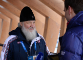 Интервью Святейшего Патриарха Кирилла после посещения олимпийских объектов в Сочи