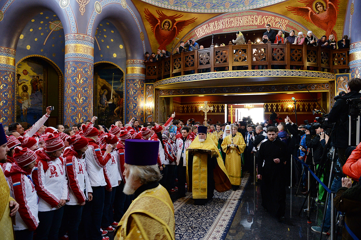 Візит Святішого Патріарха Кирила в Сочі. Молебень у храмі Нерукотворного Образу Спасителя