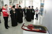 Vizita Preafericitul Patriarh Chiril în Soci. Întâlnirea cu voluntarii. Vizitarea obiectelor sportive ale clusterului de litoral al Olimpiadei