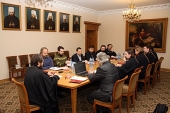 Митрополит Волоколамский Иларион возглавил заседания рабочих подгрупп по оценке учебных пособий для бакалавриата духовных школ