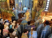 Патриарший экзарх всея Беларуси возглавил престольный праздник в минском храме иконы Божией Матери «Взыскание погибших»
