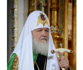 Predica Preafericitului Patriarh Chiril după vecernia mare de Paşte la catedrala „Hristos Mântuitorul”