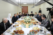 Alocuțiunea Preafericitului Patriarh Chiril în timpul convorbirii cu veteranii și tinerii specialiști ai metropolitanului