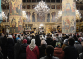 În Duminica iertării Întâistătătorul Bisericii Ruse a oficiat Liturghia la catedrala „Adormirea Maicii Domnului” în Kremlin