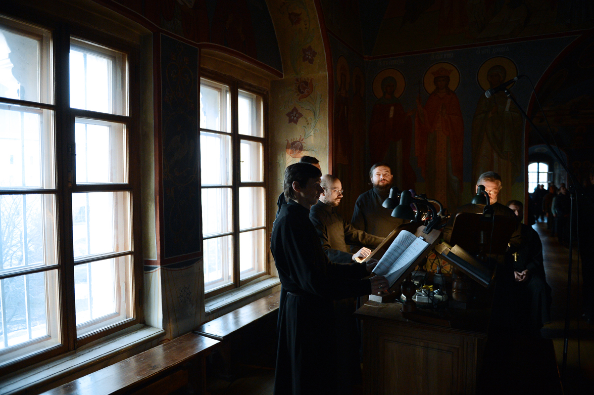 Патріарше служіння у вівторок першої седмиці Великого посту в Новоспаському ставропігійному монастирі