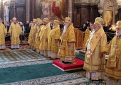 De sărbătoarea Triumful Ortodoxiei mitropolitul de Krutitsy și Kolomna Iuvenalii a oficiat Liturghia la catedrala „Hristos Mântuitorul” în Moscova