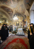 Parastasul la mormântul pururea pomenitului Patriarh Alexii II la altarul „Bunavestirea Maicii Domnului” în catedrala „Botezul Domnului” din or. Moscova