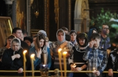 Episcopul de Podolsk Tihon a oficiat la catedrala „Hristos Mântuitorul” o panihidă pentru constructorii decedați