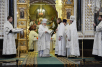 Slujirea Patriarhului, în ajunul Naşterii Domnului, în catedrala „Hristos Mântuitorul”