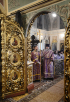 Патриаршее служение в пятницу 4-й седмицы Великого поста в московском храме святого мученика Иоанна Воина на Якиманке