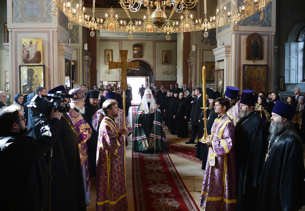 Vizitarea de către Preafericitul Patriarh Chiril a mănăstirii stavropighiale în cinstea sfântului Alexie