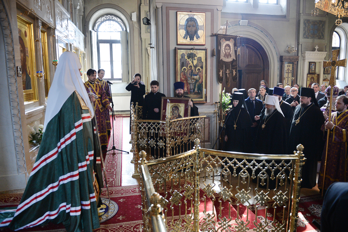 Відвідання Святішим Патріархом Кирилом Олексіївського ставропігійного монастиря