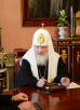 Întâlnirea Preafericitului Patriarh Chiril cu directorul SFP al Rusiei G.A. Kornienko