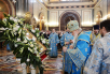 Slujirea Patriarhului în ajunul sărbătorii Bunavestirea Preasfintei Născătoare de Dumnezeu la catedrala „Hristos Mântuitorul”