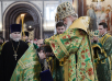 Slujirea Patriarhului la catedrala „Hristos Mântuitorul” în ajunul sărbătorii Intrării Domnului în Ierusalim