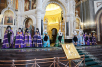 Slujirea Patriarhului de sărbătoarea Intrarea Domnului în Ierusalim la catedrala „Hristos Mântuitorul”. Hirotonia arhimandritului Ignatii (Buzin) în treapta de episcop de Armavir și Labinsk