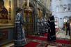 Slujirea Patriarhului la mănăstirea stavropighială „A Zămislirii” în ajun de Marțea Mare