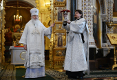 În Sâmbăta Mare Întâistătătorul Bisericii Ruse a oficiat Liturghia lui Vasile cel Mare la catedrala „Hristos Mântuitorul”, or. Moscova