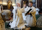 Святейший Патриарх Кирилл в преддверии праздника Святой Пасхи совершил молитву об Украине