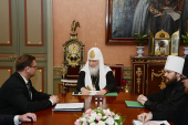 Întâlnirea Preafercitului Patriarh Chiril cu conducătorul Agenției federale Rossotrudnicestvo C.I. Kosaciov