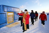 Епископ Нарьян-Марский Иаков освятил ледовый полярный лагерь «Барнео»