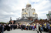 Предстоятель Руської Церкви відвідав Храм-на-Крові в Єкатеринбурзі