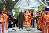 Митрополит Мінський Павел очолив урочистості з нагоди 15-річчя освячення першого військового храму Білорусі