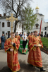Slujirea Patriarhului la mănăstirea „Sfânta Treime” a sfântului Serghie din s. Varnitsy