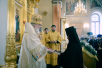 Патріарше служіння в день 15-річчя обрітення мощей блаженної Матрони Московської в Покровському ставропігійному монастирі