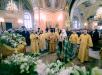 Slujirea Patriarhului de aniversarea a 15 ani de la aflarea moaştelor fericitei Matrona a Moscovei, la mănăstirea stavropighială „Acoperământul Maicii Domnului”