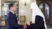 Mesajul de felicitare al președintelui Guvernului Federației Ruse D.A. Medvedev adresat Preafericitului Patriarh Chiril cu prilejul zilei numelui