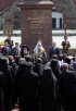 Освящение памятника священномученику Ермогену у стен Московского Кремля