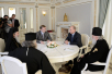 Зустріч Президента Росії В.В. Путіна з Блаженнішим Патріархом Єрусалимським Феофілом і Святішим Патріархом Кирилом