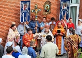Руководитель Управления Московской Патриархии по зарубежным учреждениям освятил новый храм в г. Хобро (Дания)