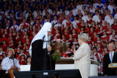 Святейший Патриарх Кирилл посетил концерт на Красной площади в Москве, посвященный Дню славянской письменности и культуры