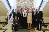 Святейший Патриарх Кирилл принял группу выдающихся спортсменов России