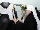 Vizita Patriarhului la Sanct-Petersburg. Întâlnirea la aeroport