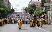Более 30 тысяч паломников принимают участие в Великорецком крестном ходе