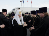 Sosirea Preafericitului Patriarh al Ierusalimului Teofil şi Sanctitității Sale Patriarhul Chiril la Sanct-Petersburg