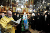 Святіший Патріарх Кирил відвідав Гробницю Божої Матері в Гефсиманії