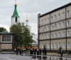 Vizita Patriarhului la Mitropolia de Reazani. Vizitarea Școlii superioare a trupelor de parașutiști din orașului Reazani