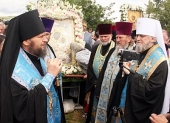 В приграничных районах России и Украины прошел традиционный крестный ход с Пряжевской иконой Божией Матери