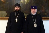 Reprezentantul Departamentului pentru relații externe bisericești al Patriarhiei Moscovei s-a întâlnit cu Patriarhul și Catolicosul Suprem al tuturor armenilor Gareghin II